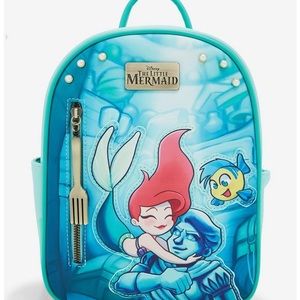 Disneys The Little Mermaid Ariel & Prince Eric Statue Mini Backpack- Bioworld
